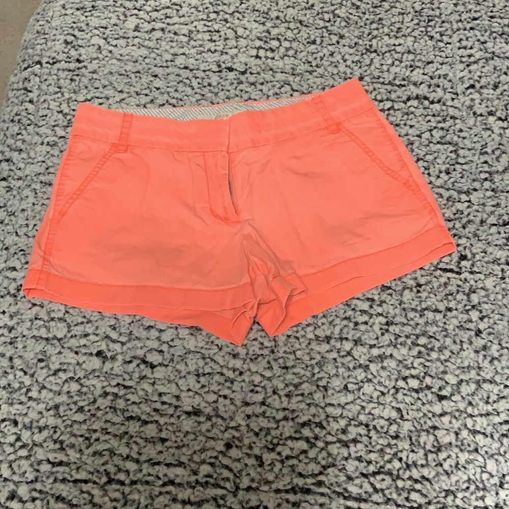 J Crew , 100% cotton, Broke In‎ , 3" inseam, orange, shorts size 4